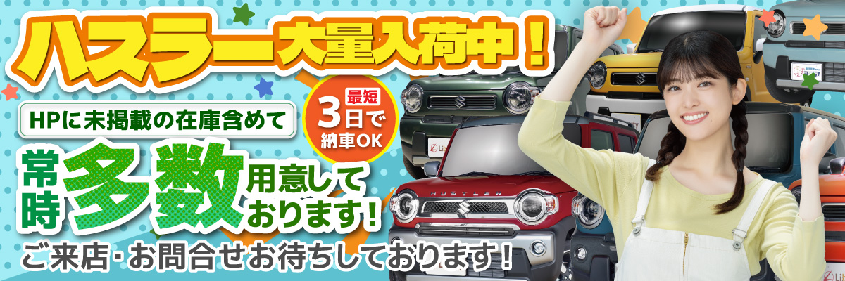 ハスラー大量入荷中